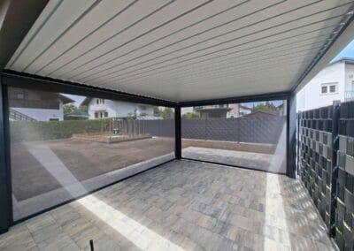 MP 5x4m bioklimatska pergola bele lamele